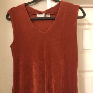 VELVET DRESS TOP